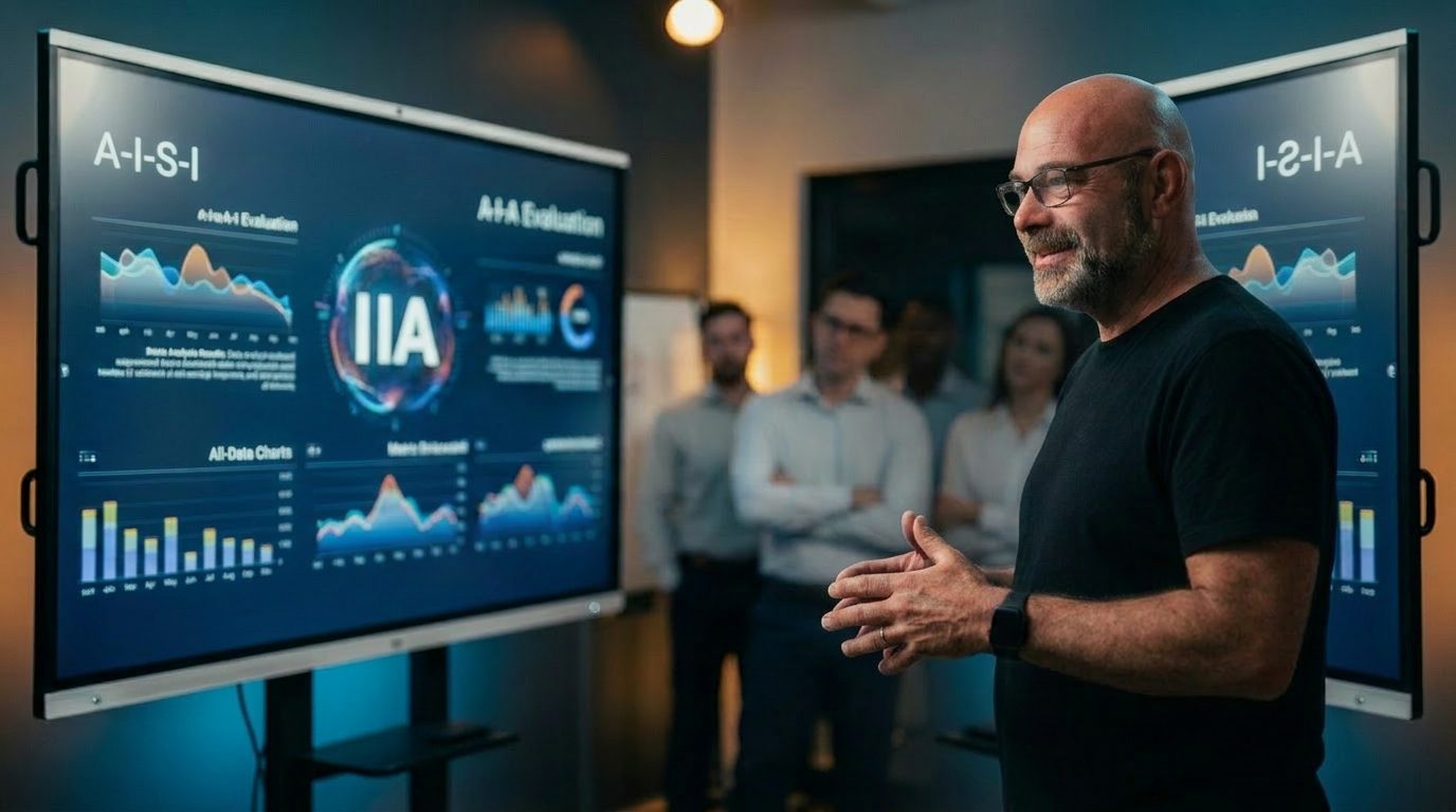 Albert Bredenhann presenting at a Pixel Pro Media AI workshop